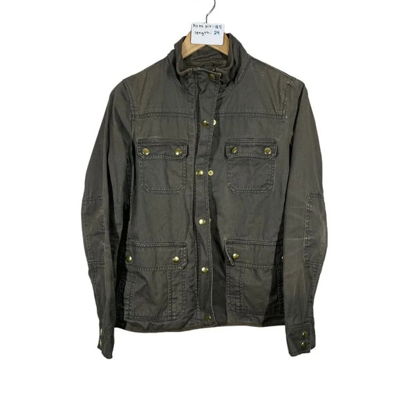 J.CREW Jackets & Blazers - J CREW JACKET SIZE SMALL OLIVE GREEN RELAXED BOYFRIEND FIELD JACKET WOMENS